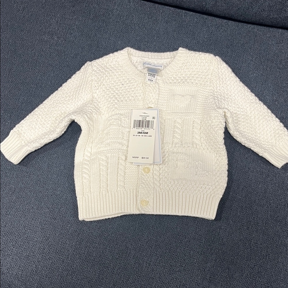 Polo by Ralph Lauren White Knit Sweater